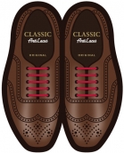 Бордові АнтиШнурки 5+5 (10 шт. в комплекті) 30мм