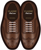 Білі АнтиШнурки 5+5 (10 шт. в комплекті) 40мм