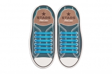 Прямі Силіконові АнтиШнурки для кросівок і кедів, 12шт. (Довжина: 56,5мм)