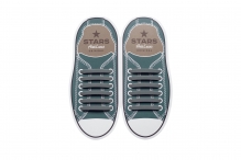 Прямі Силіконові АнтиШнурки для кросівок і кедів, 12шт. (Довжина: 56,5мм)