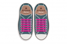 Прямі Силіконові АнтиШнурки для кросівок і кедів, 12шт. (Довжина: 56,5мм)