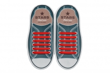 Прямі Силіконові АнтиШнурки для кросівок і кедів, 12шт. (Довжина: 56,5мм)