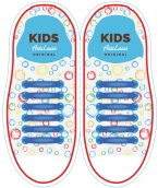 Дитячі Силіконові АнтиШнурки для кросівок і кедів, 12шт. (Довжина: 38мм)