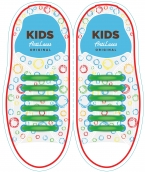 Дитячі Силіконові АнтиШнурки для кросівок і кедів, 12шт. (Довжина: 38мм)