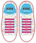 Дитячі Силіконові АнтиШнурки для кросівок і кедів, 12шт. (Довжина: 38мм)