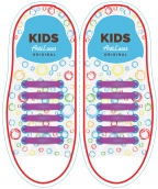 Дитячі Силіконові АнтиШнурки для кросівок і кедів, 12шт. (Довжина: 38мм)