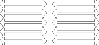 Білі АнтиШнурки 5+5 (10 шт. в комплекті) 30мм
