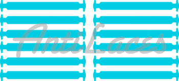 Дитячі Силіконові АнтиШнурки для кросівок і кедів, 12шт. (Довжина: 38мм)