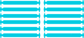 Дитячі Силіконові АнтиШнурки для кросівок і кедів, 12шт. (Довжина: 38мм)