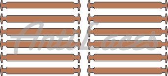 Дитячі Силіконові АнтиШнурки для кросівок і кедів, 12шт. (Довжина: 38мм)