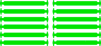 Дитячі Силіконові АнтиШнурки для кросівок і кедів, 12шт. (Довжина: 38мм)