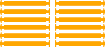 Дитячі Силіконові АнтиШнурки для кросівок і кедів, 12шт. (Довжина: 38мм)