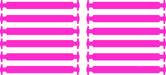 Дитячі Силіконові АнтиШнурки для кросівок і кедів, 12шт. (Довжина: 38мм)