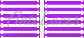 Дитячі Силіконові АнтиШнурки для кросівок і кедів, 12шт. (Довжина: 38мм)