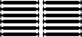 Прямі Силіконові АнтиШнурки для кросівок і кедів, 12шт. (Довжина: 56,5мм)