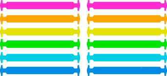 Прямі Силіконові АнтиШнурки для кросівок і кедів, 12шт. (Довжина: 56,5мм)