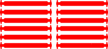 Прямі Силіконові АнтиШнурки для кросівок і кедів, 12шт. (Довжина: 56,5мм)