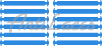 Дитячі Силіконові АнтиШнурки для кросівок і кедів, 12шт. (Довжина: 38мм)