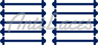 Cиліконові шнурки (АнтиШнурки) для класичних туфель, (довжина: 30мм)