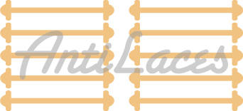 Cиліконові шнурки (АнтиШнурки) для класичних туфель, (довжина: 30мм)