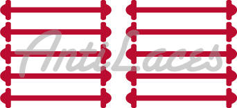 Cиліконові шнурки (АнтиШнурки) для класичних туфель, (довжина: 30мм)