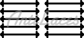 Силіконові шнурки (АнтиШнурки) для класичних туфель, (довжина: 40мм)