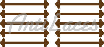 Силіконові шнурки (АнтиШнурки) для класичних туфель, (довжина: 40мм)