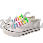 Дитячі Силіконові АнтиШнурки для кросівок і кедів, 12шт. (Довжина: 38мм)