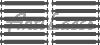 Дитячі Силіконові АнтиШнурки для кросівок і кедів, 12шт. (Довжина: 38мм)