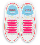 Дитячі Силіконові АнтиШнурки для кросівок і кедів, 12шт. (Довжина: 38мм)