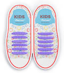 Дитячі Силіконові АнтиШнурки для кросівок і кедів, 12шт. (Довжина: 38мм)