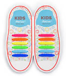 Дитячі Силіконові АнтиШнурки для кросівок і кедів, 12шт. (Довжина: 38мм)